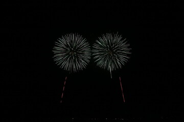 Fototapeta premium 夜を照らす花火