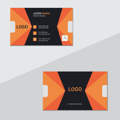 Creative modern name card and business card, white Minimal Business Card Mockup, Portrait and landscape orientation.