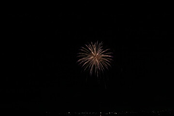 Fototapeta premium 八代の空を彩る花火