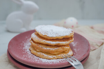 carrot easter pancakes