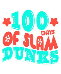 100 Days Of Slam Dunks Retro SVG