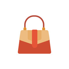 woman handbag flat design vector illustration. Leather handbags. Woman colorful luxury modern hand bag with handle, beautiful clutch and accessory vector