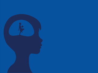 Childhood concept. Children think about playing. Stop child labor day. Happy children's day concept. vector illustrations.