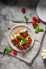 Delicious caprese skewer