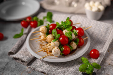 Delicious caprese skewer