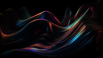 Dark Colors Petroleum abstract digital background Generative AI