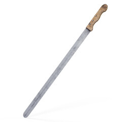 Steel Kitchen Chef Knife. 3d Rendering
