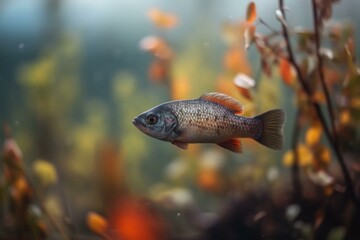 Obraz na płótnie Canvas The diversity of fish species and their habitats, bokeh Generative AI