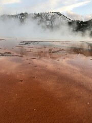 Geysers and Hot Springs of yellowstone