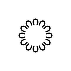 Horseshoe as luck symbol, steel horse shoe isolated on white background