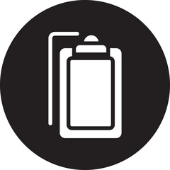 clipboard glyph icon