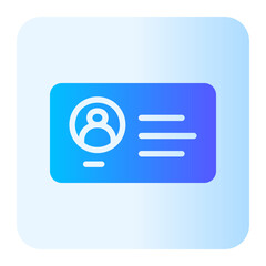 id card gradient icon