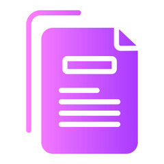 briefing gradient icon