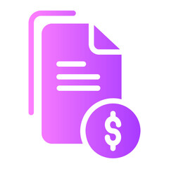 invoice gradient icon