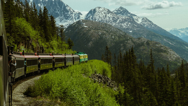 Journey Through The Mountains: Exploring Skagway, Alaksa By Train