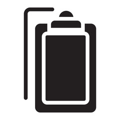 clipboard glyph icon