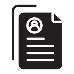 portfolio glyph icon