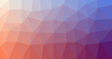 Gradient colour low poly background