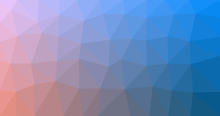 Fototapeta premium Gradient colour low poly background