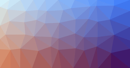 Gradient colour low poly background