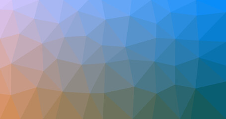 Gradient colour low poly background