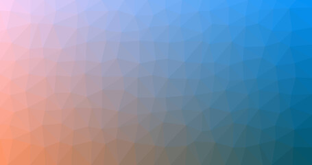 Gradient colour low poly background