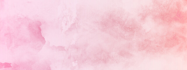 The pink watercolor backgrounds white.  Abstract grunge pink shades watercolor background.  Grunge background frame Soft pink watercolor background. Pink texture background. 