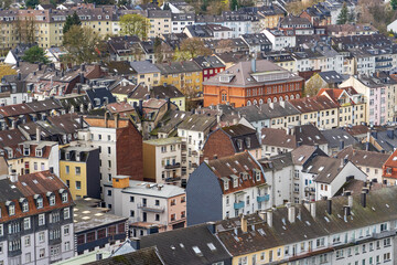 Blick auf Wuppertal vom Dach des Gaskessels