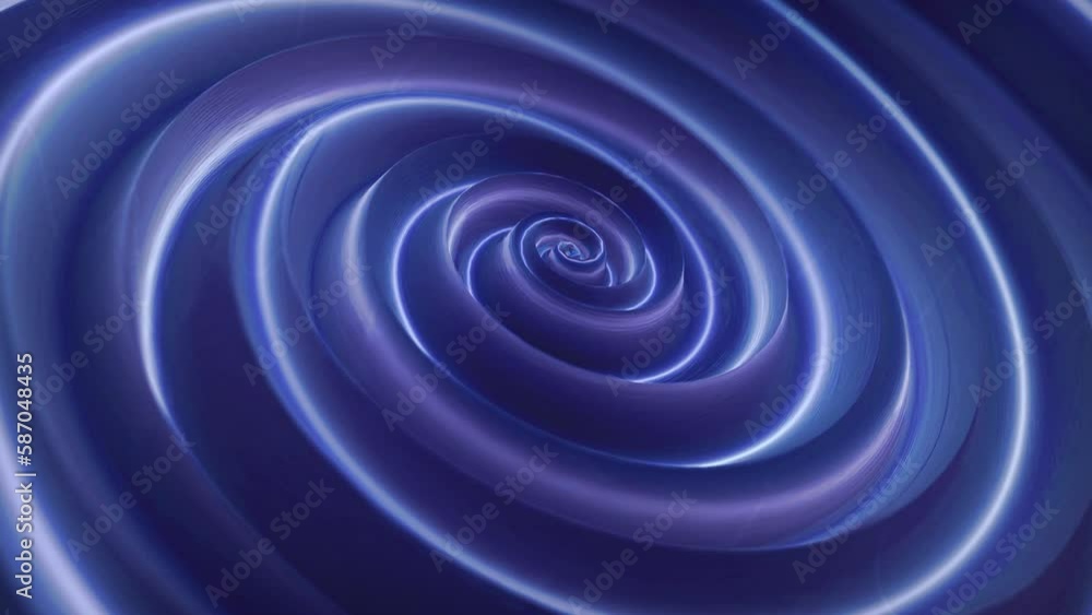 Poster metallic silk water spiral. concentric optical illusion. abstract point digital wave of particles. t