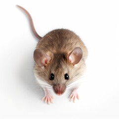 rat mouse on white background