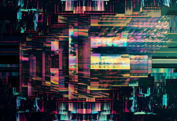 destructured digital background, generative ai