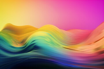 Obraz premium background colorful cyberspace wave dynamic colours decorative creative backdrop blue curve. Generative AI.