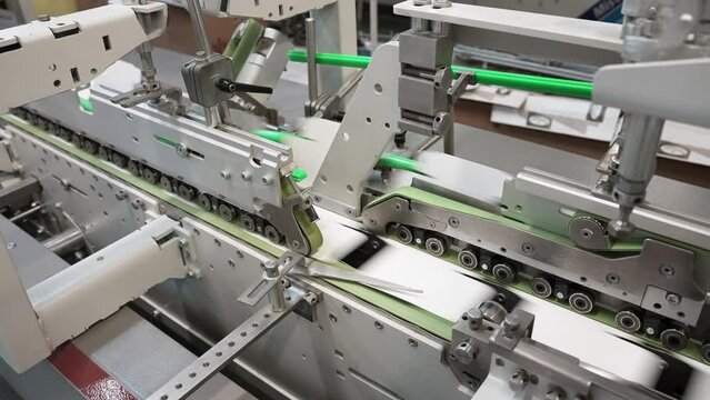 Printing house. Paper submission. Offset printing process.