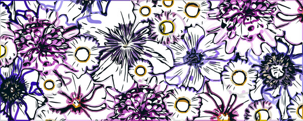 colorful flower design background is very beautiful with PNG's format
