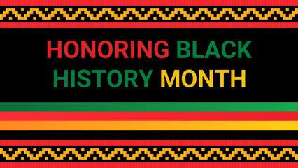 Black history month social media post vector design