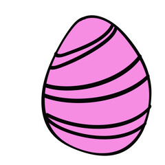 Happy Easter element set of funny rabbit animals, eggs and floral decoration in cute cartoon style. Flat hand drawn icon