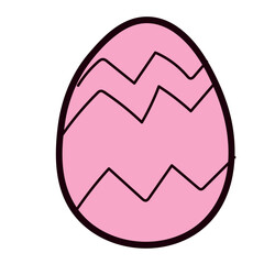 Happy Easter element set of funny rabbit animals, eggs and floral decoration in cute cartoon style. Flat hand drawn icon