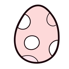 Happy Easter element set of funny rabbit animals, eggs and floral decoration in cute cartoon style. Flat hand drawn icon