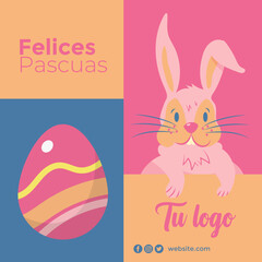 Felices Pascuas social media post