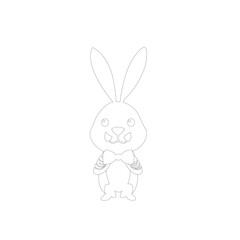 easter bunny with egg