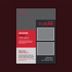 Real estate flyer design template