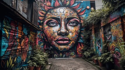 Obraz premium AI Colombian Festivities Through the Eyes of Imagination: Captivating, Magical, and Vibrant Photographs That Will Transport You to a World of Fantasy and Wonder