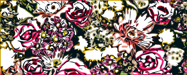 colorful flower design background is very beautiful with PNG's format