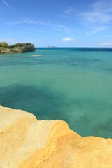 Sidari, Corfu island, Greece- Beautiful coastal water of Spring.