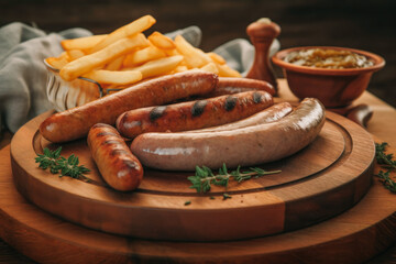 delicious German sausage platter