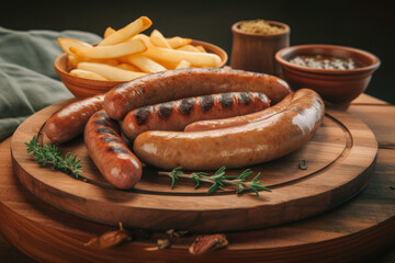 delicious German sausage platter