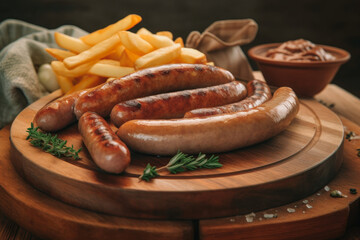 delicious German sausage platter