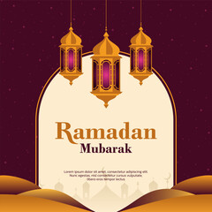 Ramadan Mubarak Background Template