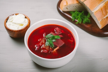 delicious Russian beet soup
