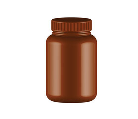 brown pharnacy pill bootle 3d